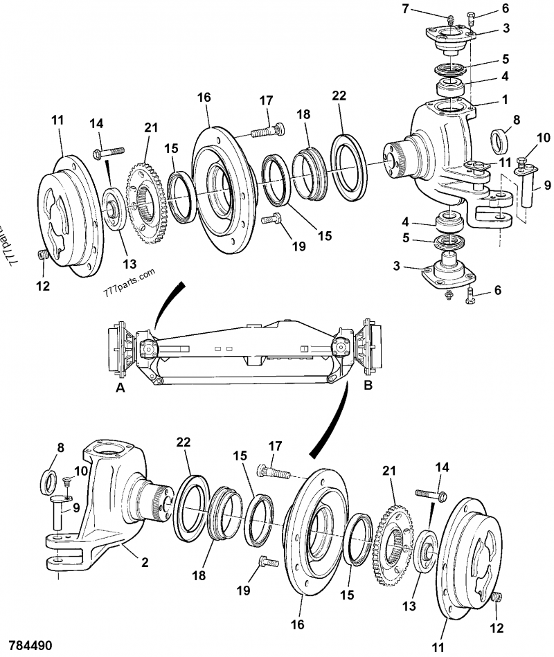 458/20403 Cover, plate, hub seal - 45820403 - JCB spare part