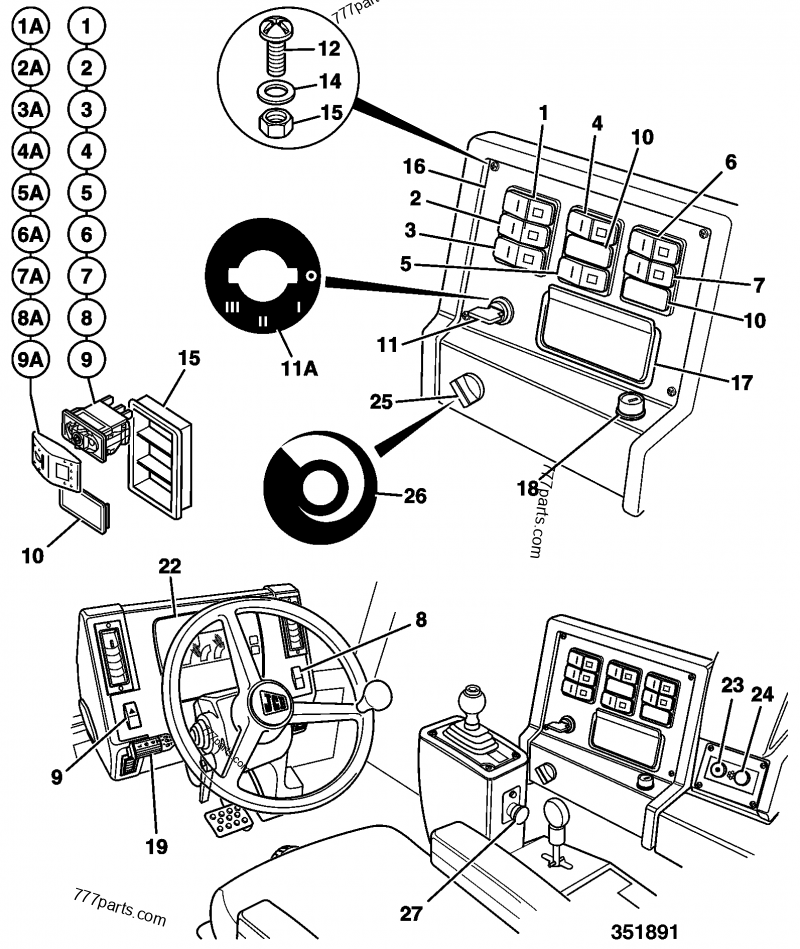 826/01609 Screw, M5 - 82601609 - JCB spare part | 777parts.com