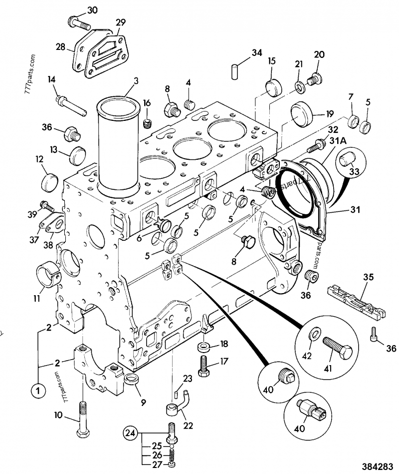 02/202350 Block, cylinder assembly - 02202350 - JCB spare