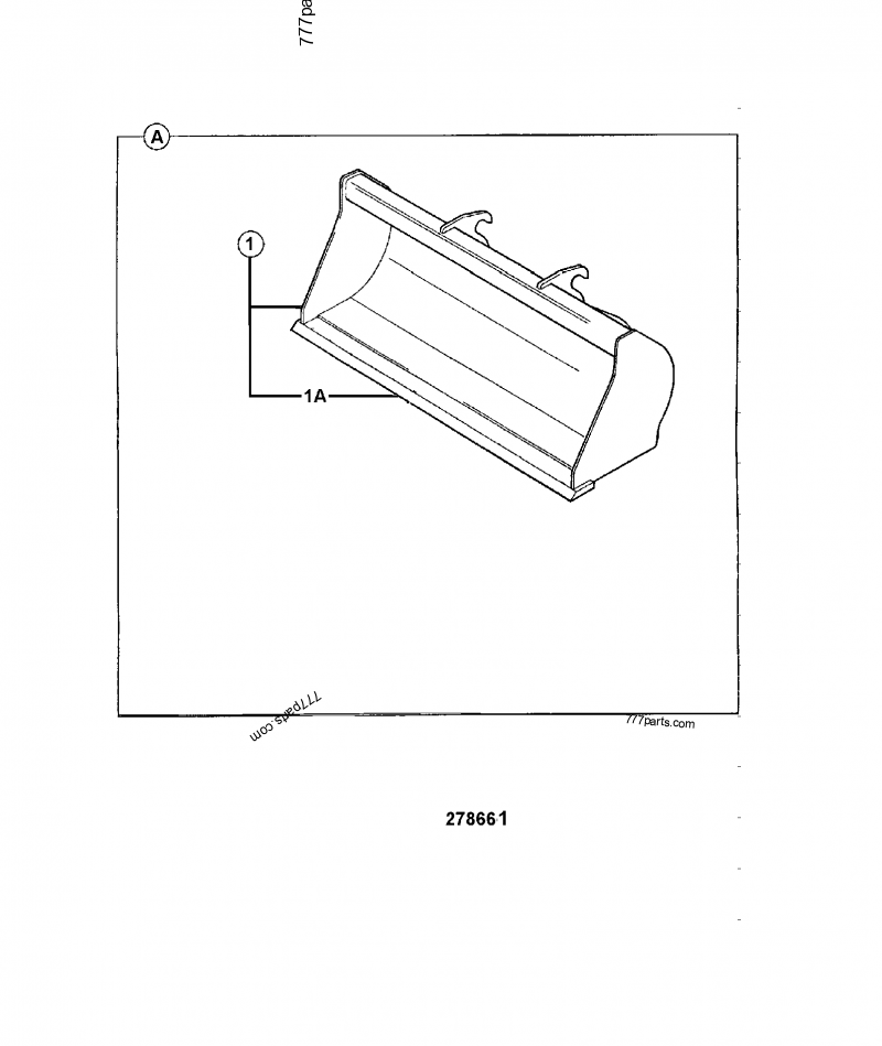 335/02449 Shovel, 1.4 cu.m., ZET Q. H. - 33502449 - JCB spare part 