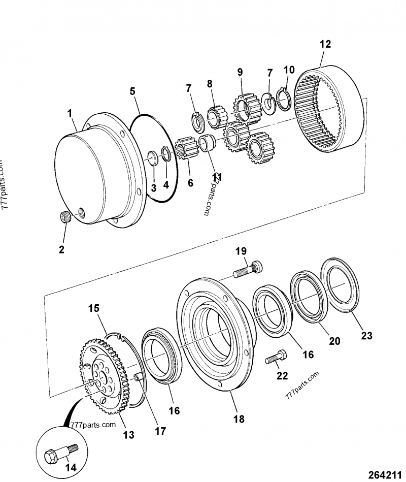 821/00209 Circlip - 82100209 - JCB spare part | 777parts.com