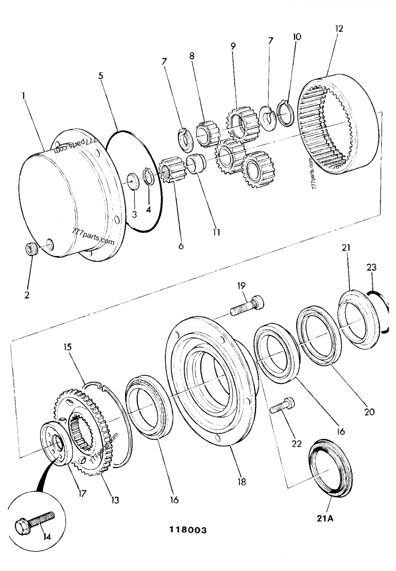 21番 821/00209 Circlip - 82100209 - JCB spare part | 777parts.com