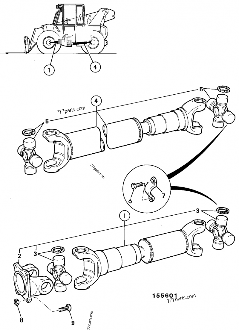 914/35402 Yoke, flange - 91435402 - JCB spare part