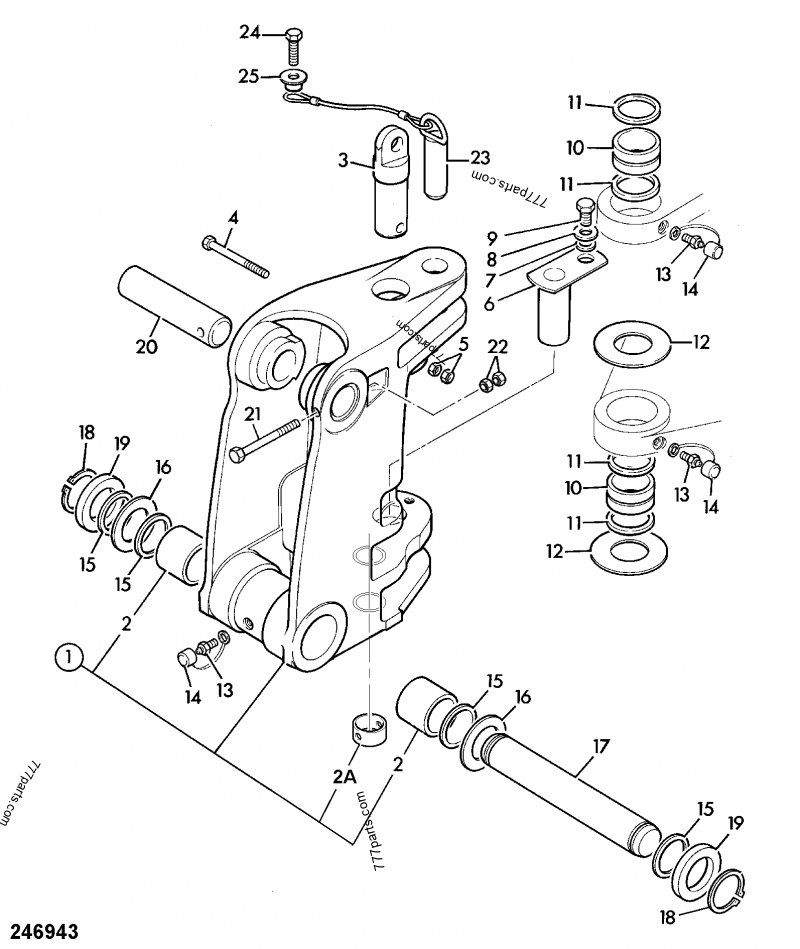 823/10270 Washer, thrust, 71x150x6.05 - 82310270 - JCB spare part