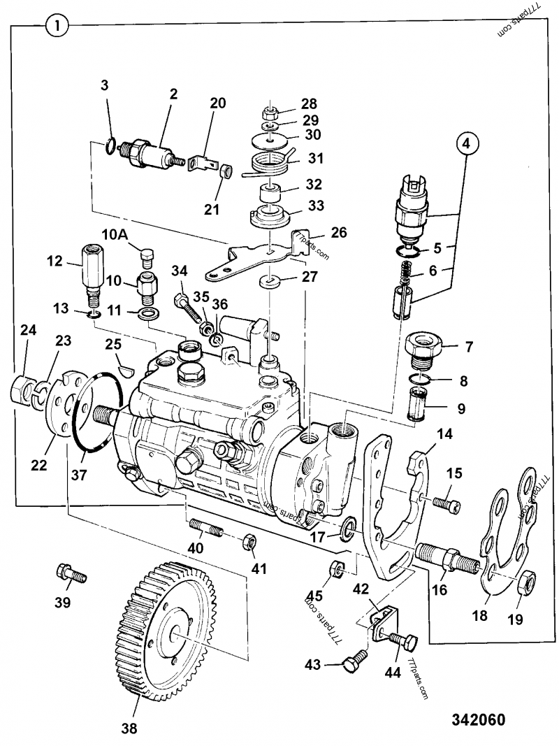 17/108701 Connector, fuel pressure - 17108701 - JCB spare part
