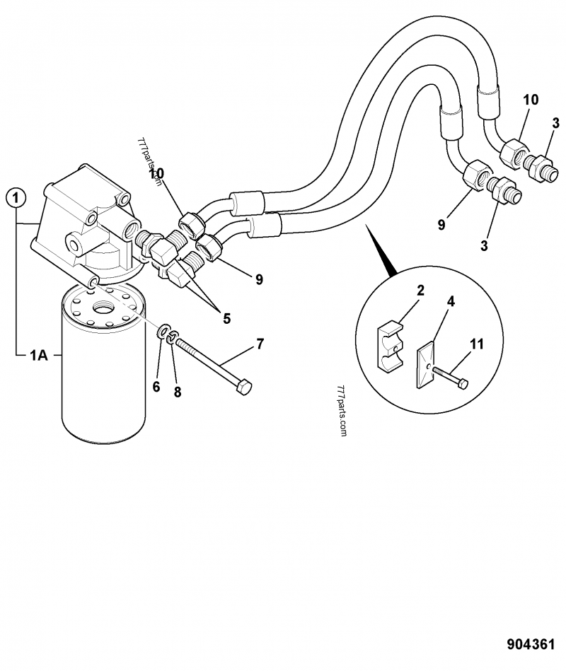 215/13735 G.A., REMOTE OIL FILTER, TIER 3 ENGINE CHANGE - 21513735 ...