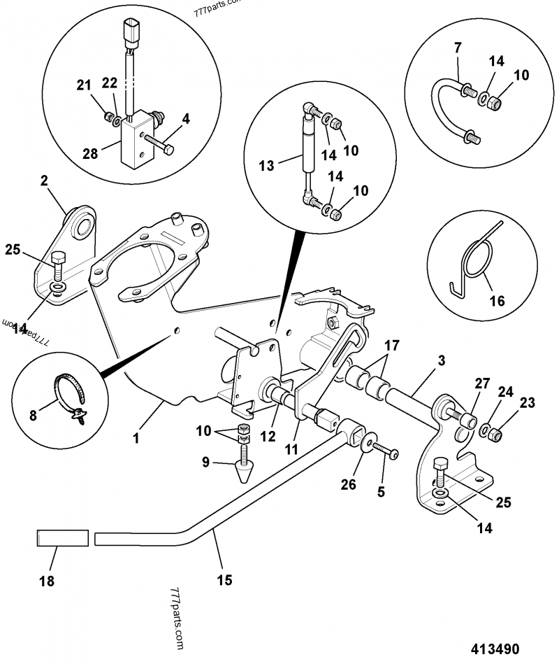 Final Drive Shaft 2047884 For Hitachi ZX270-3 ZX280-5G