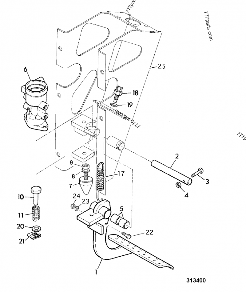 専用2 701/80191 Switch, brake light 12 volt, green top - 70180191 - JCB