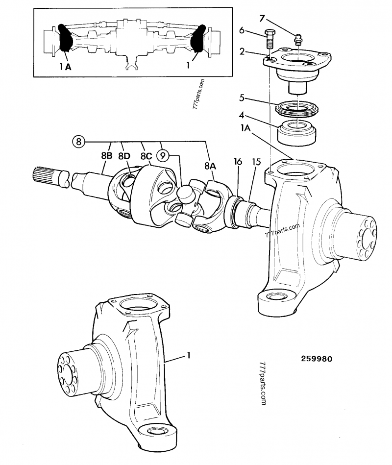 914/60109 Shaft, drive - 91460109 - JCB spare part | 777parts.com