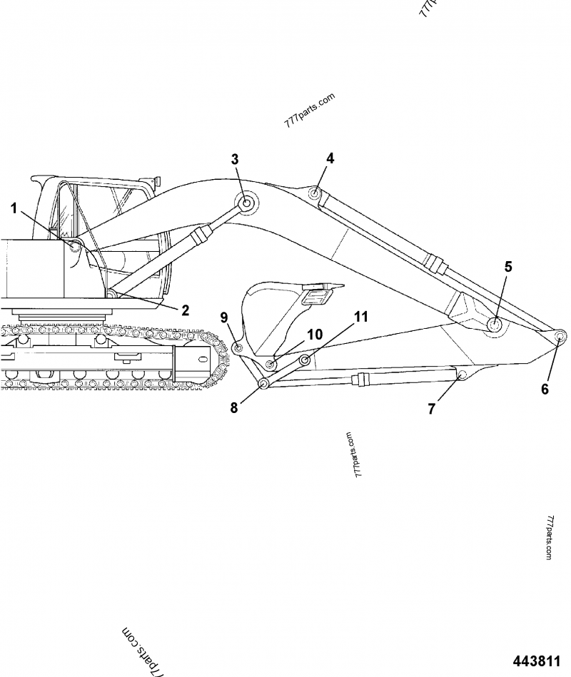 KLV0034 Shim, 66mm ID x 110mm OD, 1.2mm thick - JCB spare part