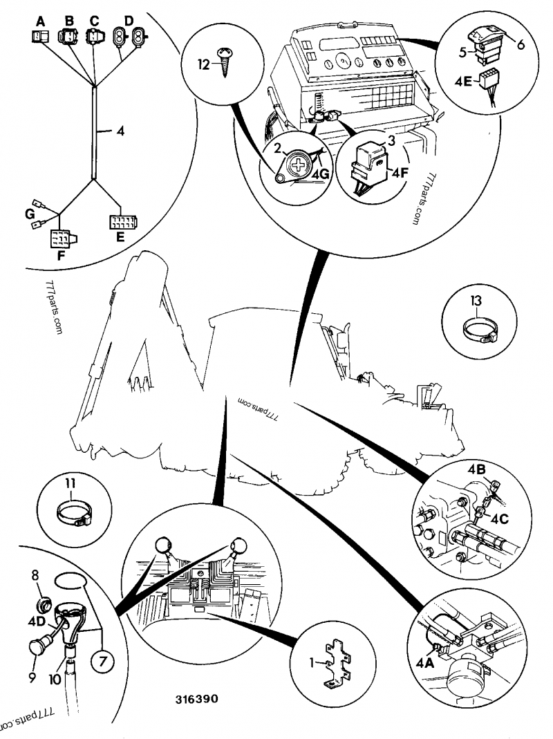 716/09500 Relay, BLUE - 71609500 - JCB spare part | 777parts.com