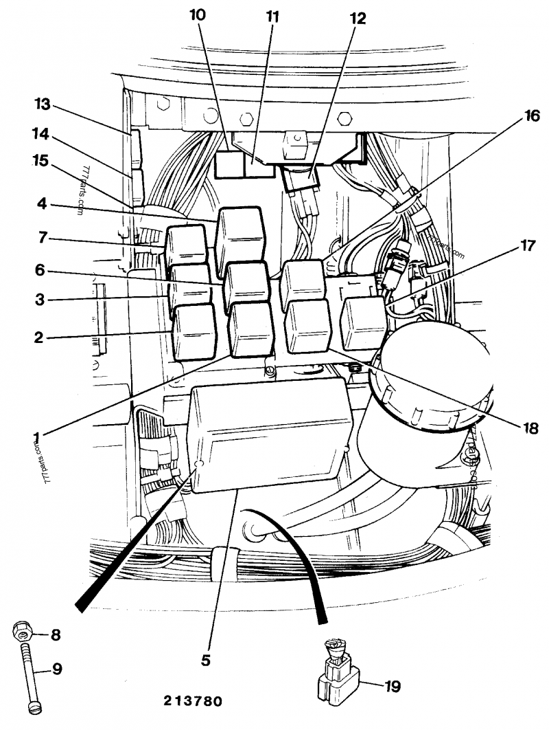 【はー】 716/09500 Relay, BLUE - 71609500 - JCB spare part | 777parts.com