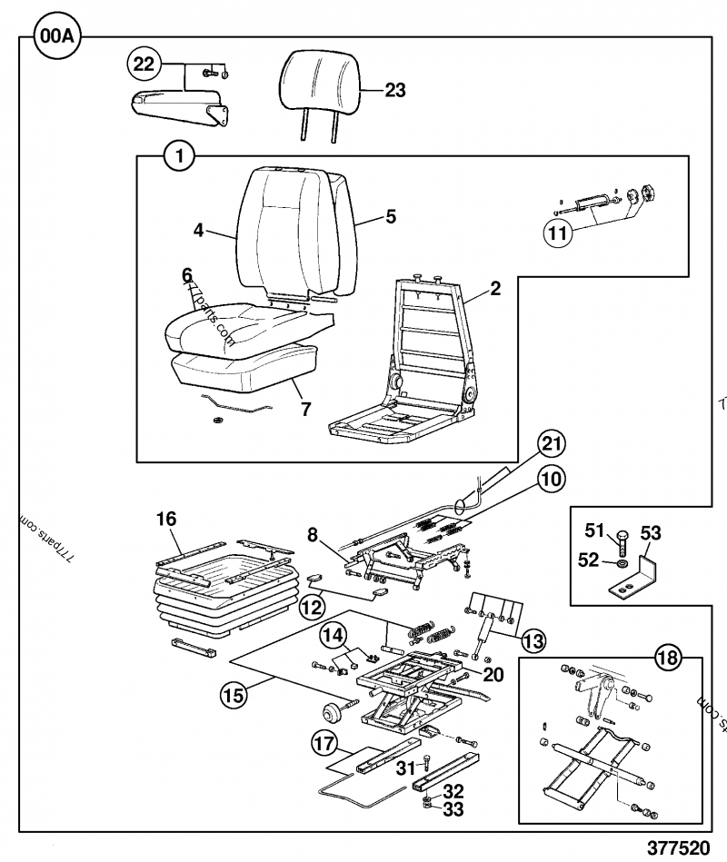 6900/0021 Kit, cable adjustment - 69000021 - JCB spare part