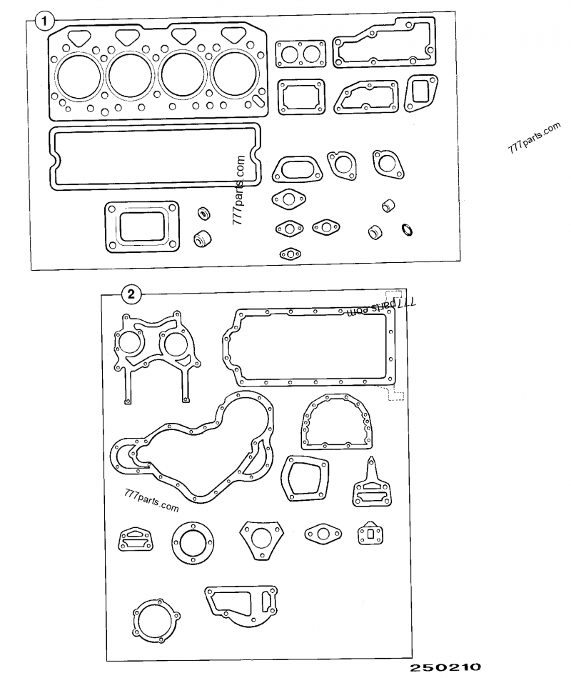 02/201411 Kit-gasket, top - 02201411 - JCB spare part