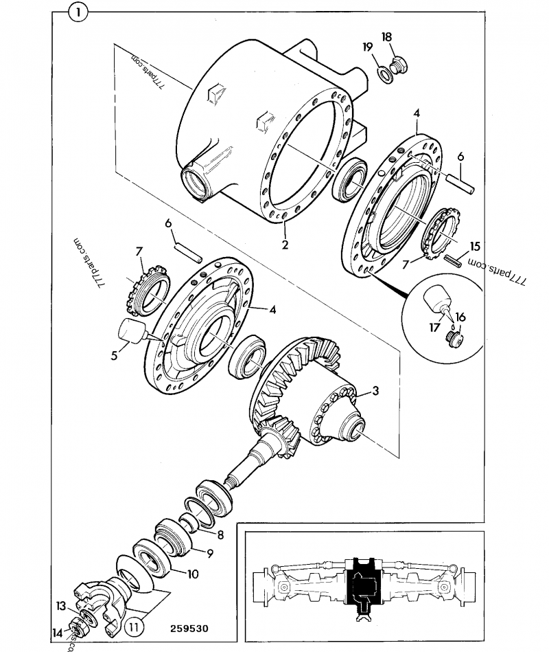 921/53400 Kit-Spacer - 92153400 - JCB spare part | 777parts.com