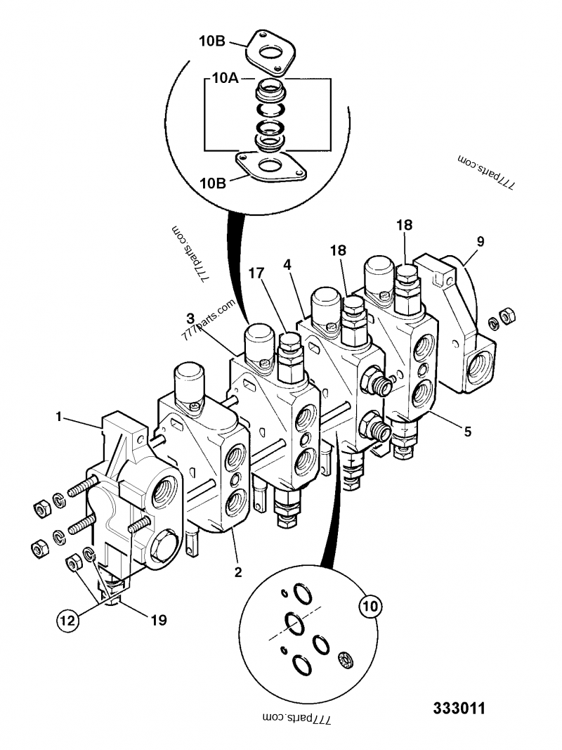 25/924103 Kit, seal, intersections - 25924103 - JCB spare part