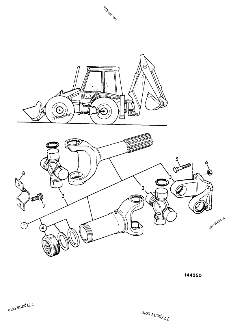 914/36900 Propshaft - 91436900 - JCB spare part | 777parts.com