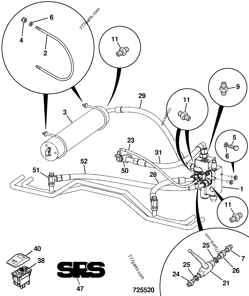 FM。 1620/0010 Adapter, includes 'o'ring - 16200010 - JCB spare part