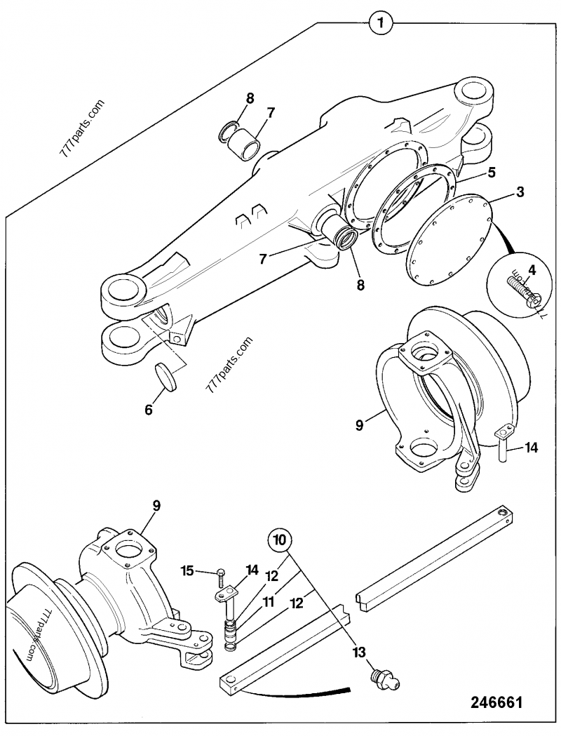 123/00625 Stop, 8mm - 12300625 - JCB spare part | 777parts.com