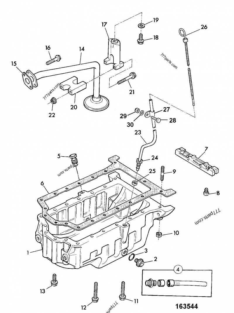 02/102069 Gasket, oil sump - 02102069 - JCB spare part