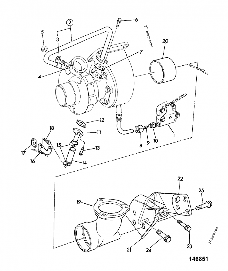 とと！ 02/200503 Sleeve, turbo exhaust - 02200503 - JCB spare part