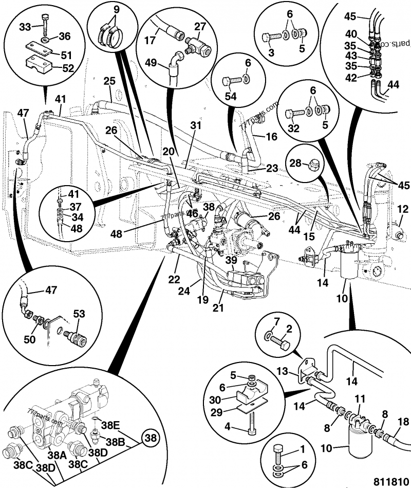 648/02902 Hose - 64802902 - JCB spare part | 777parts.com 648/02902 Hose - 64802902 - JCB spare part | 777parts.com