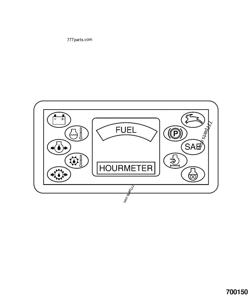 332/R8441 Panel, Instrument - 332r8441 - JCB spare part | 777parts.com