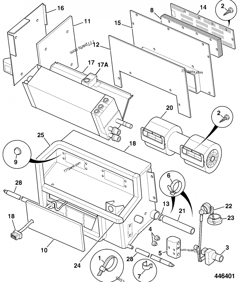 30/925977 Coil, Sub Assy, Matrix - 30925977 - JCB spare part