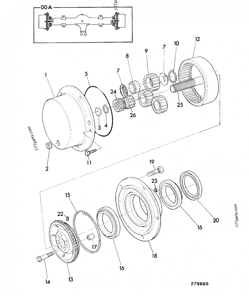 816/82010 Plug, magnetic, M22 - 81682010 - JCB spare part