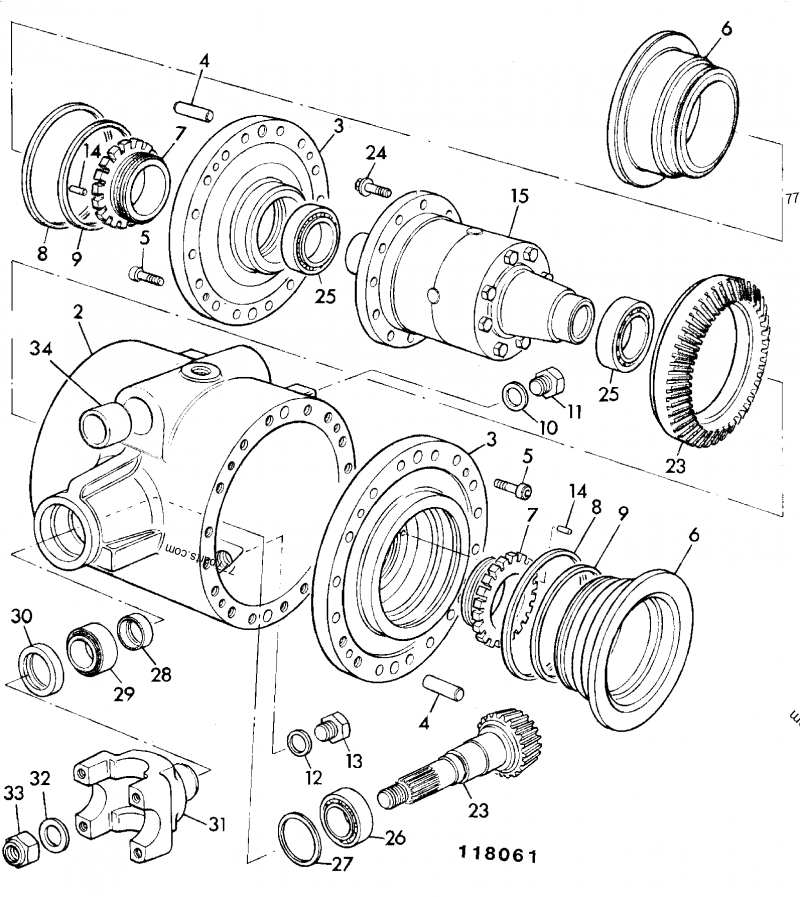 907/08300 Bearing, taper roller - 90708300 - JCB spare part