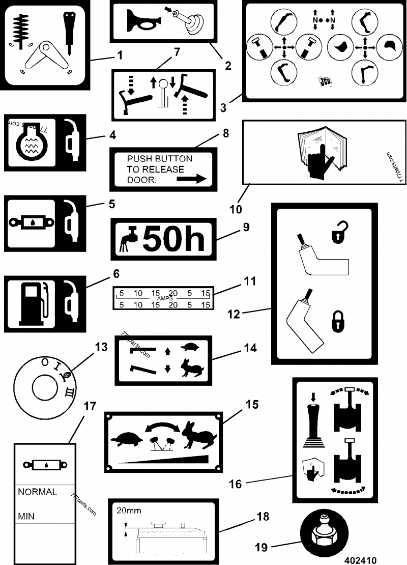 完璧すぎるが故三度も 817/02979 Label, part spare JCB - 81702979 - box fuse K-POP・アジア
