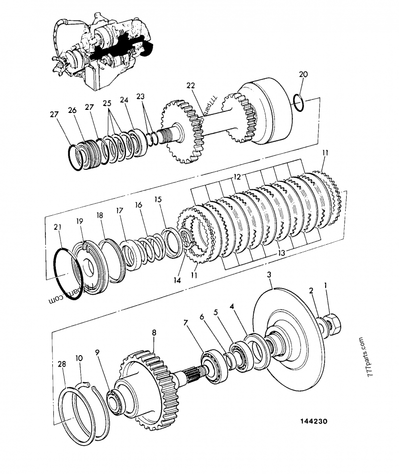 460/35609 Flange, disc, 35 teeth - 46035609 - JCB spare part | 777parts.com