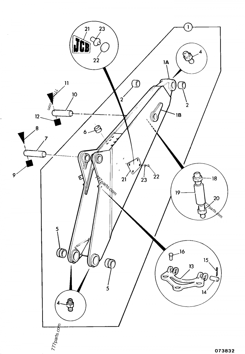 john123ページ 123/01354 Lock, boom, side shift - 12301354 - JCB spare part