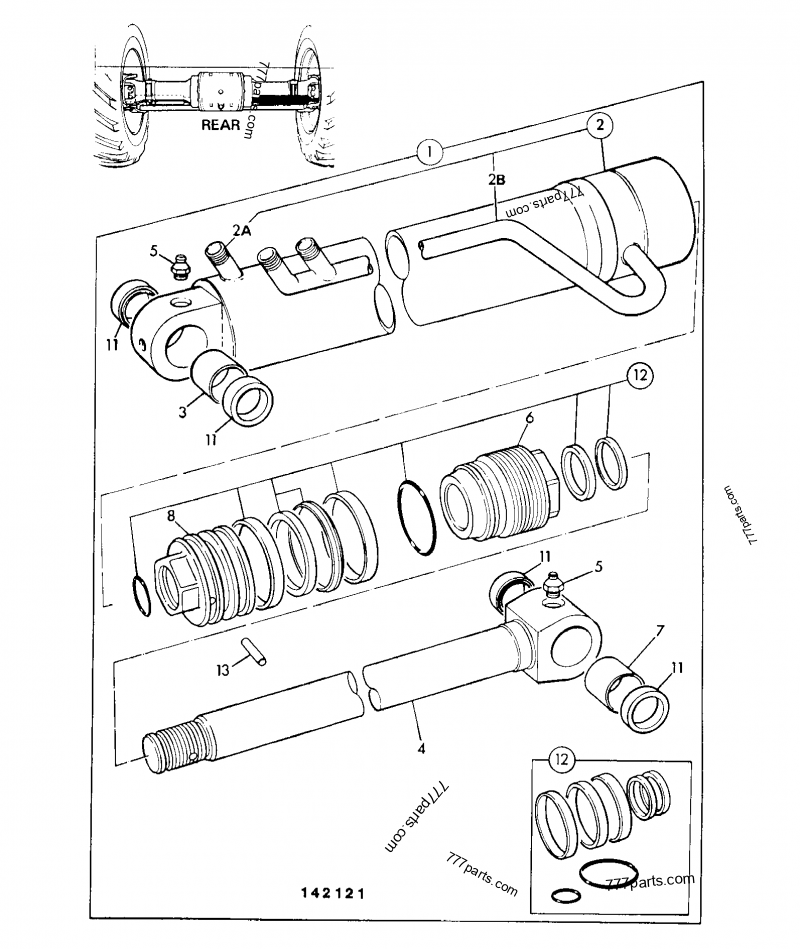 594/12700 Cap, end, assembly - 59412700 - JCB spare part