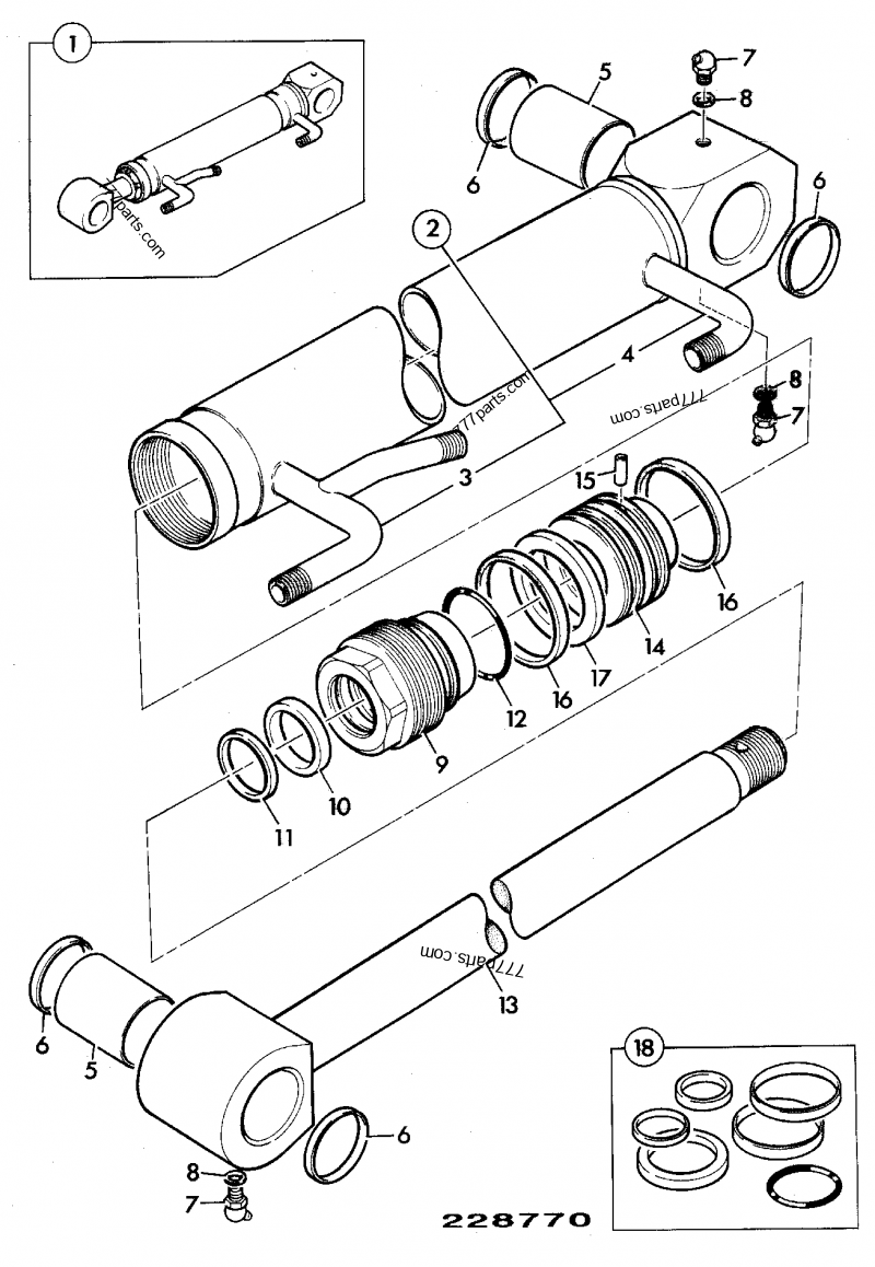 594/12700 Cap, end, assembly - 59412700 - JCB spare part