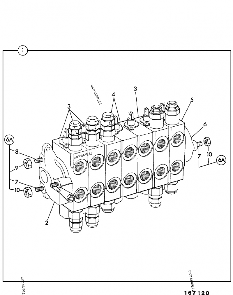 25/607228 Valve, relief,auxiliary, 3500psi - 25607228 - JCB