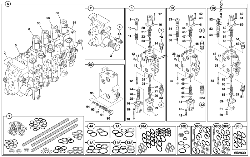25/220595 Valve, section, lift - 25220595 - JCB spare part