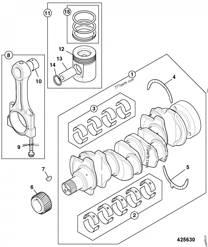02/202928 Bush, small end - 02202928 - JCB spare part
