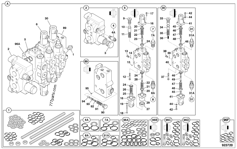 ③ 25/222120 Spacer - 25222120 - JCB spare part | 777parts.com