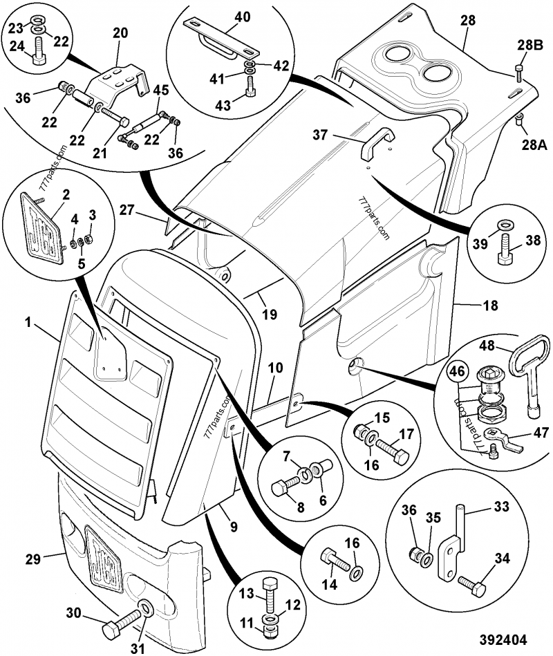 331/26981 Catch, bonnet - 33126981 - JCB spare part | 777parts.com