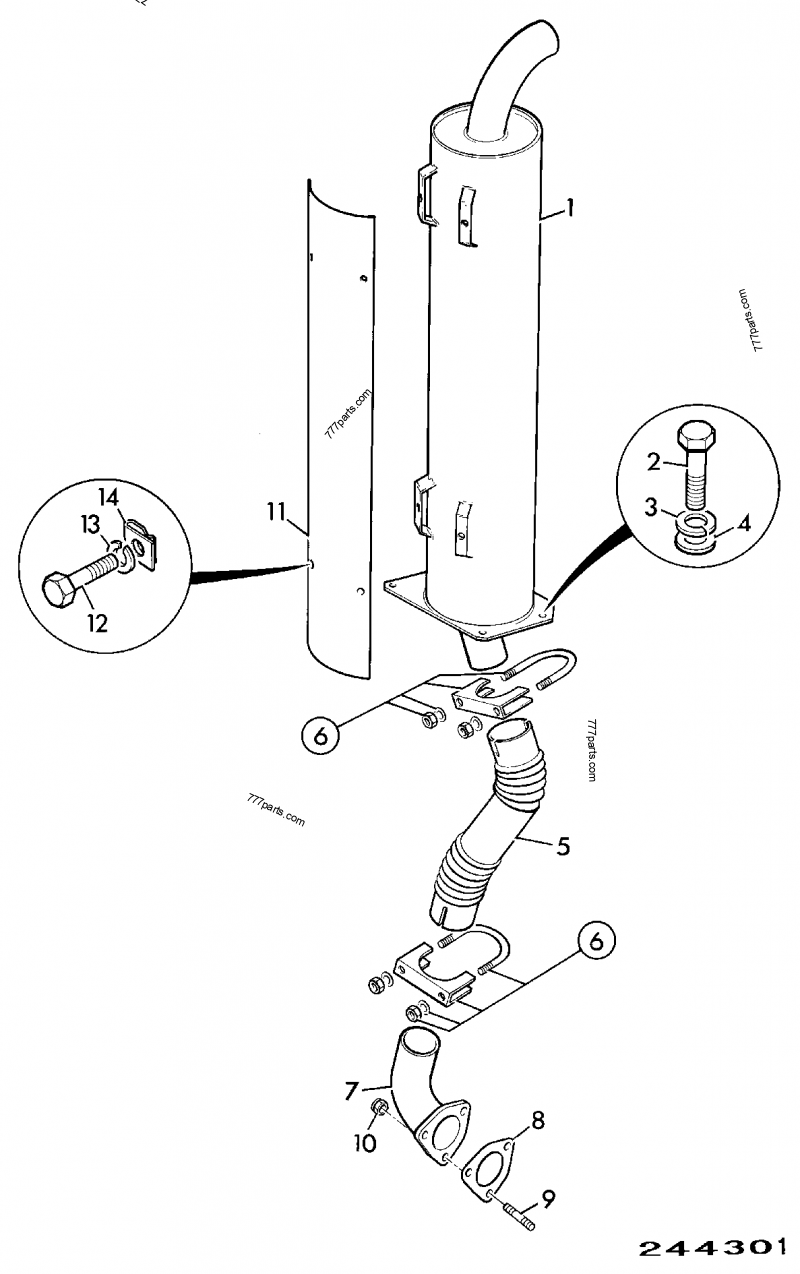 270/71000 Clamp - 27071000 - JCB spare part | 777parts.com