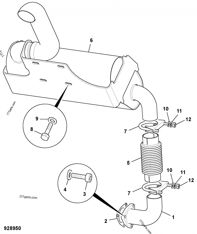 が 270/71000 Clamp - 27071000 - JCB spare part | 777parts.com