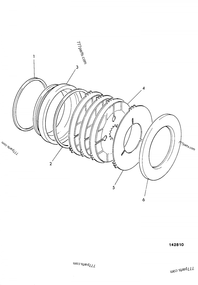458/20281 Plate, brake friction - 45820281 - JCB spare part