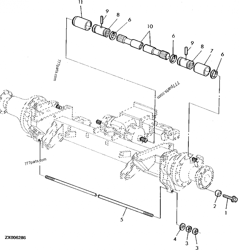 Z60181 Drive Shaft - John Deere spare part | 777parts.com