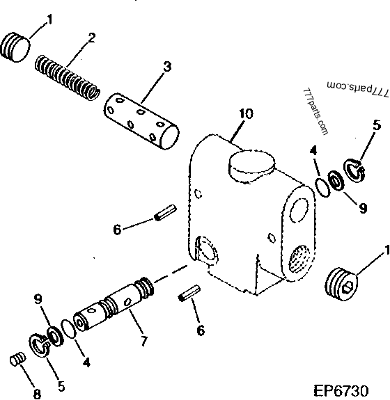 AW23891 Control Valve John Deere spare part
