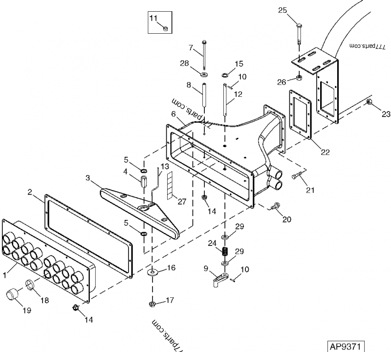 Double Shoot Plenum Assembly Tow-Behind ( - 710578) - CART