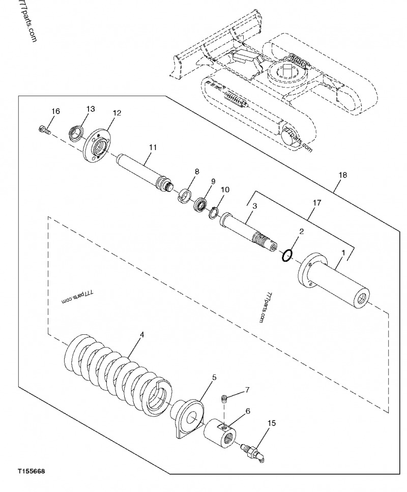 人気 ブランド チェック TRACK) (RUBBER ADJUSTER - 27C Deere John EXCAVATOR その他