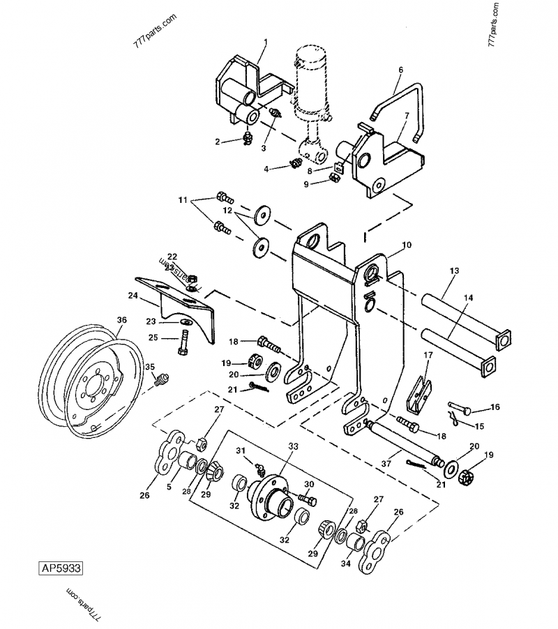 AA40601 Hub John Deere spare part