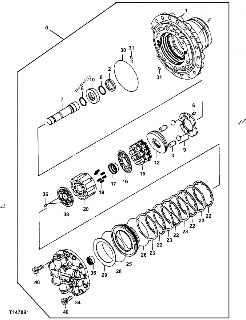 3081595 Piston John Deere spare part