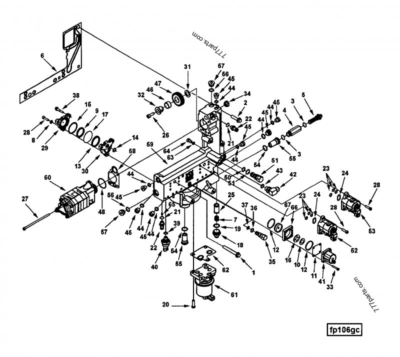 4010077 Valve, Check - John Deere spare part | 777parts.com